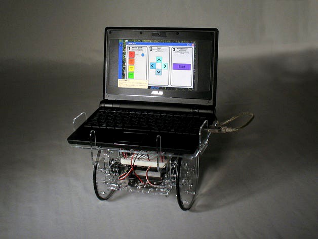 Laptop Desk for an Arduino Controlled Servo Robot - (SERB) by oomlout