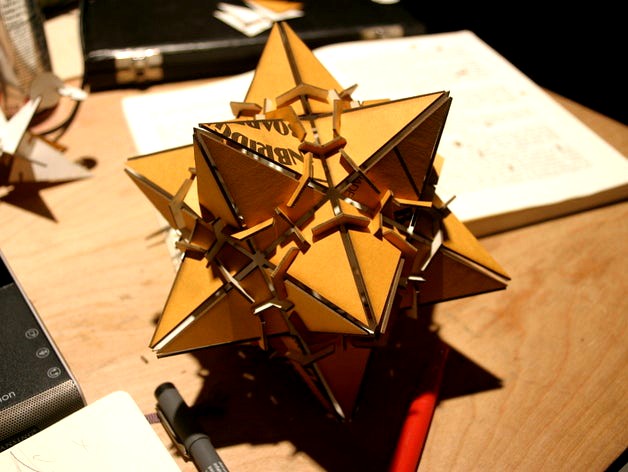 1st stellation of a dodecahedron by phooky
