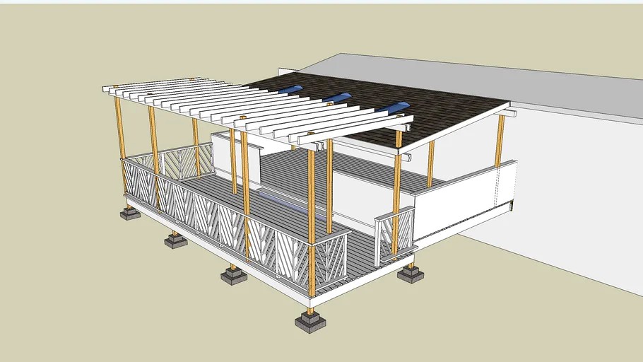 Backyard deck / lanai