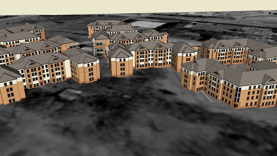 Wolf Village Apartments 3d model
