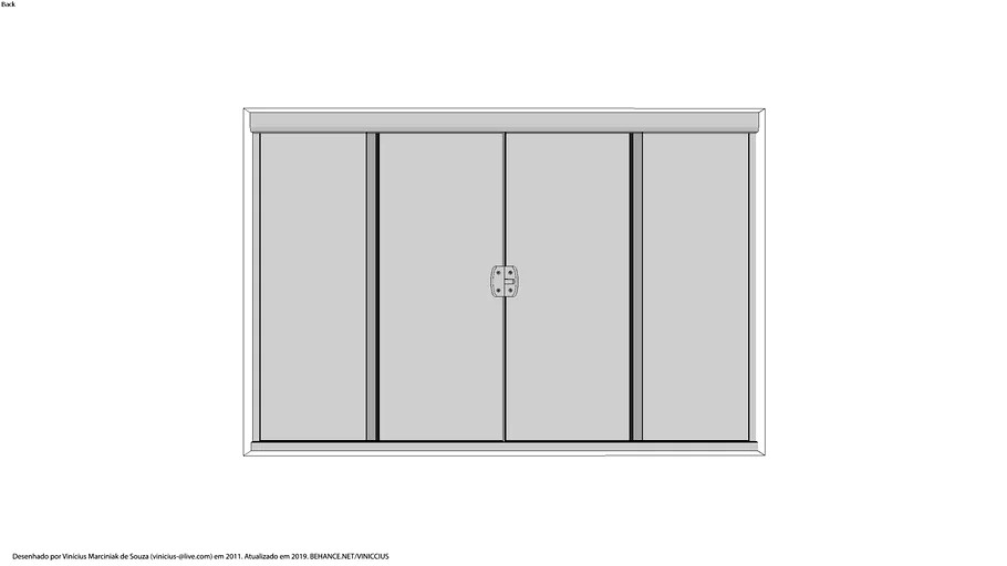 Janela de Vidro Temperado 8mm (1,50m x 1,00m)