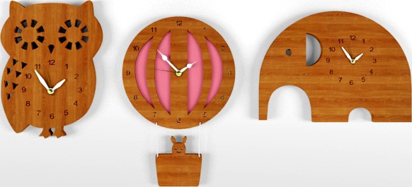 Wooden clocks