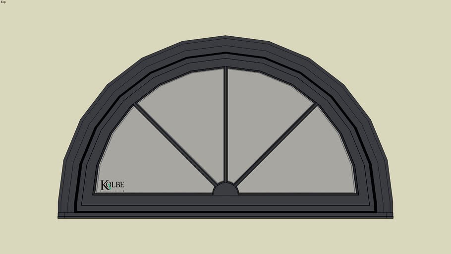 Kolbe Ultra Half-Circle Double Hung URT28-2DH (F.S. 5'-7' x 3'-0 1/2' R.O. 5'-7 1/2' x 3'-1')