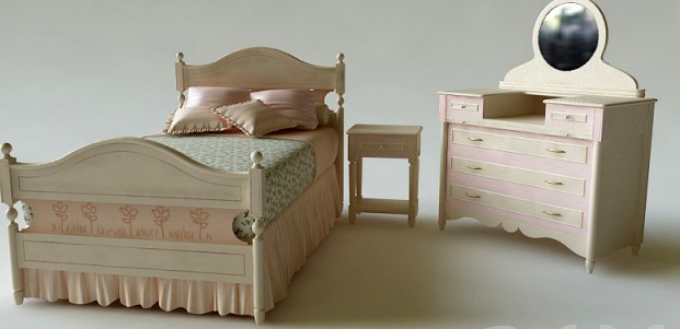 Кровать, комод для детской