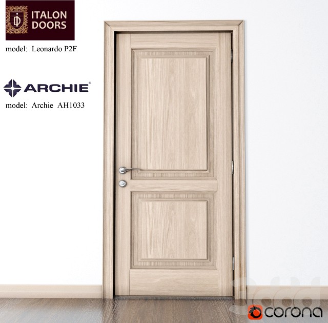 дверь ITALON DOORS с дверной ручкой от ARCHIE