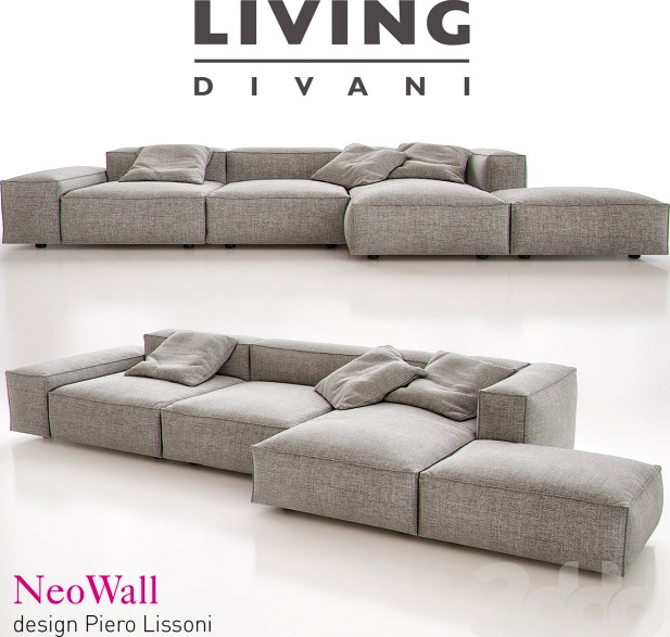 Living Divani - NeoWall Sofa Composition I