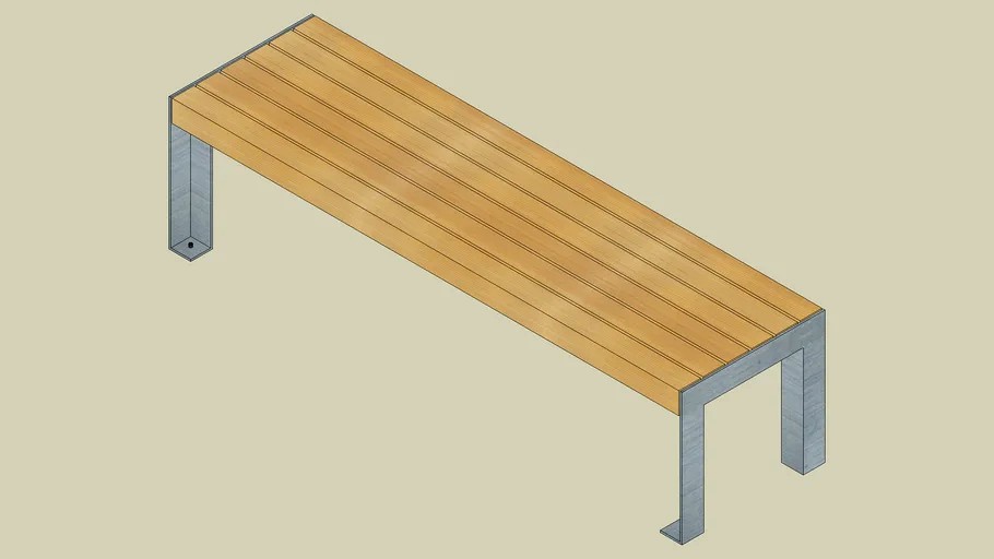 A11 40 4 40 bench without backrest to be combined with a table 165/46