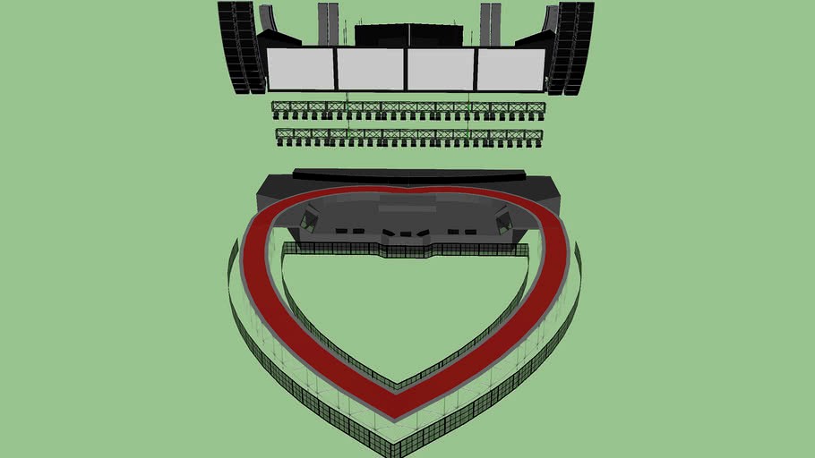 U2 Elevation Tour indoor stage