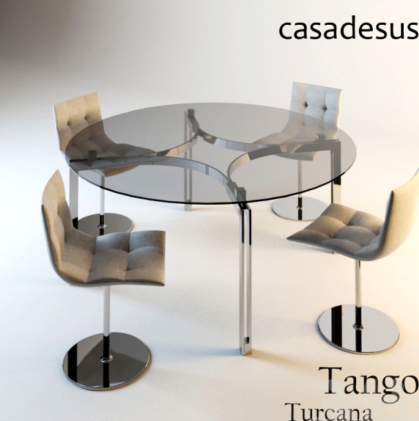 Стол Tango круглый и стул Turcana - Casadesus