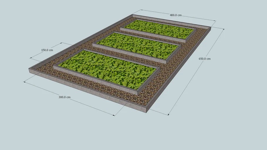 Jardin 3 bacs