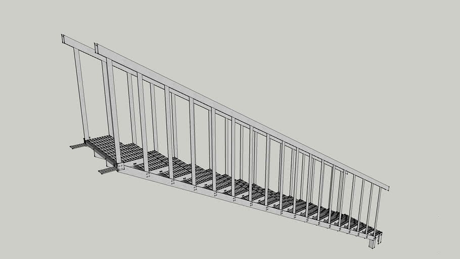 Industrial Steel Staircase