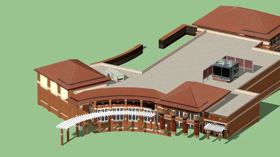 West End Dining Hall 3d model