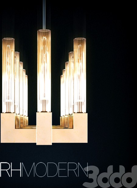 RH Cannele Linear Chandelier 54&quot;