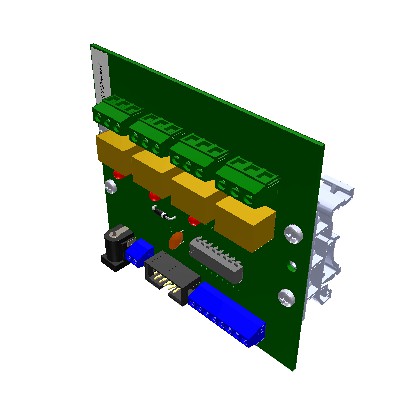 Small Signal 4 Channel TTL Relay Board, SPDT 2A Relays, Gold-Plated Contacts