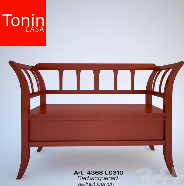 profi ToninCasa  - Red lacquered bench