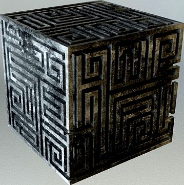 Decoration cube metal