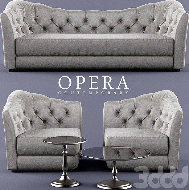 Диван, кресло, столики opera BUTTERFLY