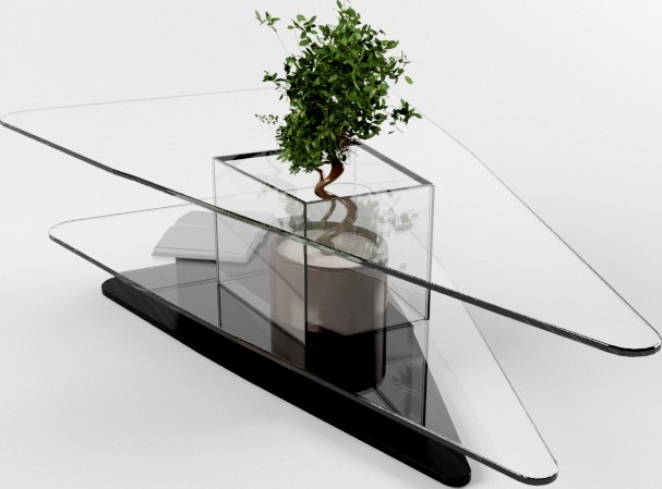 Столик стеклянный под заказ. Для растения.
