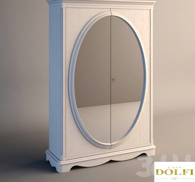 Dolfi 2080 wardrobe with oval mirror