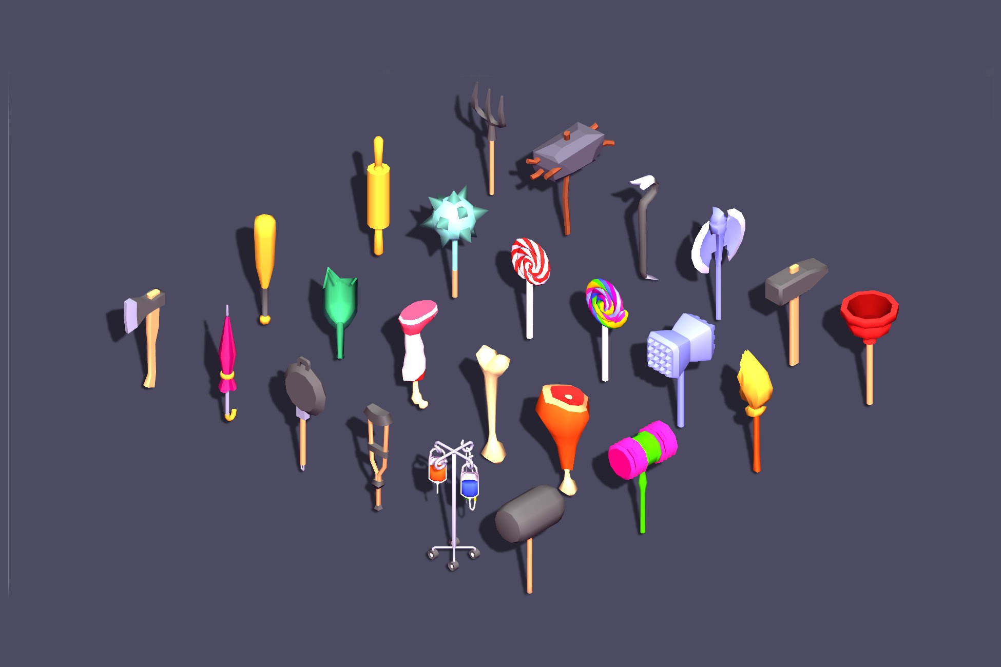 Hyper-Casual Weapons