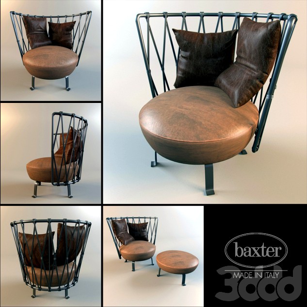 Baxter Pedro armchair &amp; puf