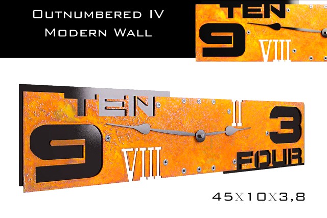 Outnumbered IV Modern Wall Clock