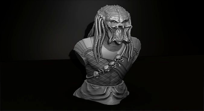 Predator Bust Figurine 3D Printing Assembly | 3D
