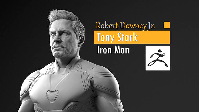 Robert Downey Jr - Tony Stark - Iron Man | 3D model