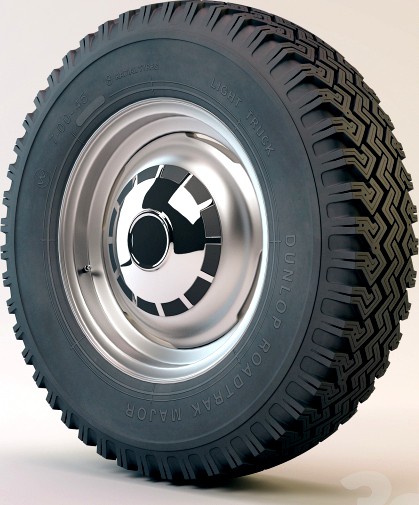 Колесо и покрышка Willys Rural