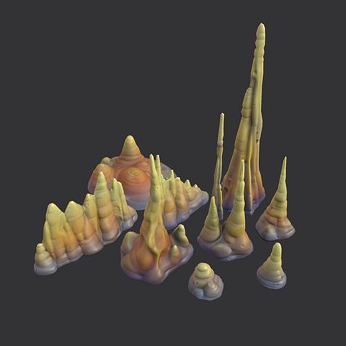 Stylized Stalactites