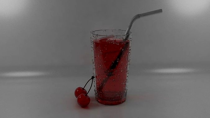 Glass of cherry juice