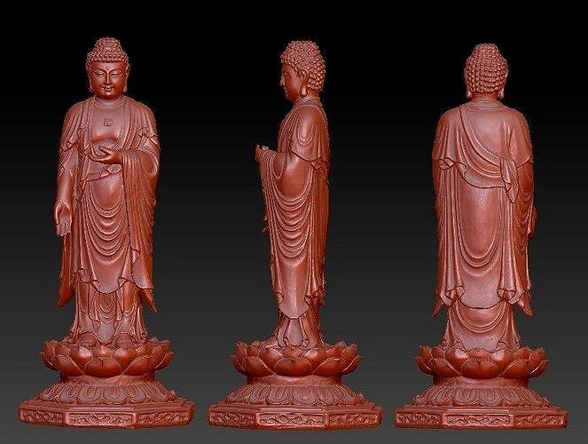 Buddha statue pendant 3D print model | 3D
