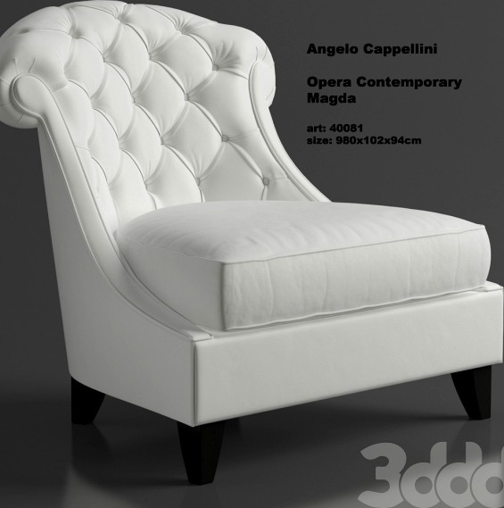 Кресло кожаное Angelo Cappellini / Magda