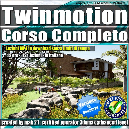 Twinmotion 2020 e 2021 2022 Corso Completo Tutorial MP4