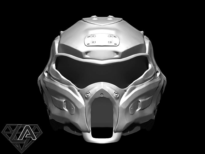 Cybermantis custom helmet | 3D