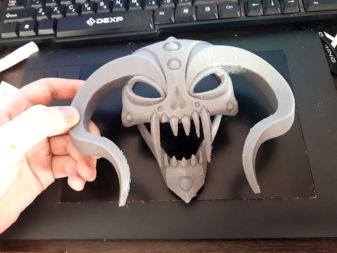 mask horned 3d print | 3D