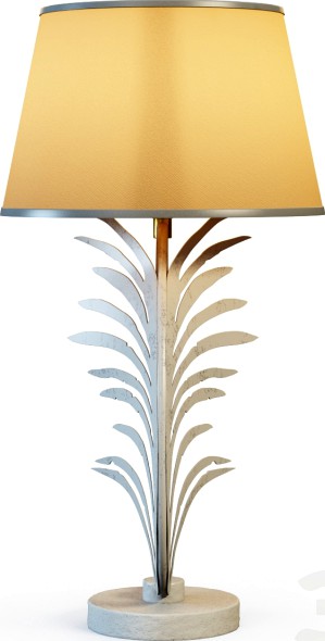 Palm Frond Table Lamps