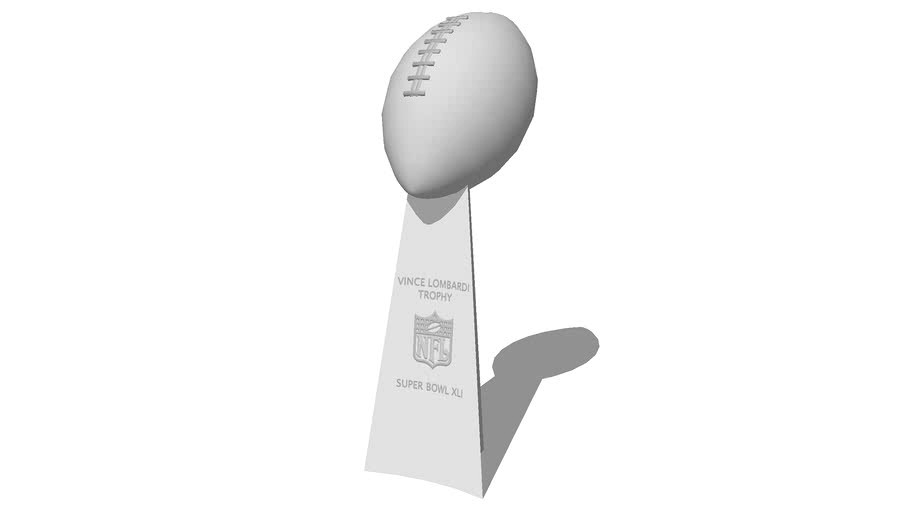 Model of the Vince Lombardi Trophy