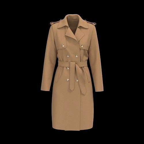 Wool trench coat