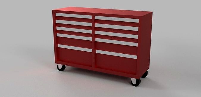 Tool Cabinet - Car Garage scale 1-43 - Diorama Garage - 3d print | 3D