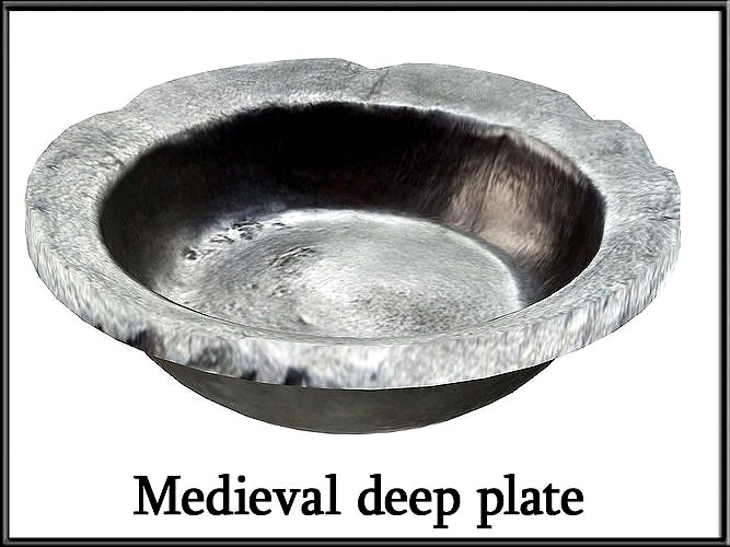 Medieval deep plate