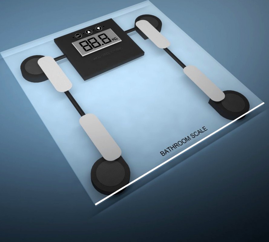 Bathroom weight scale3d model