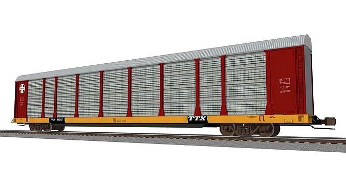 Train Car - Car Carrier - Santa Fe Autorack
