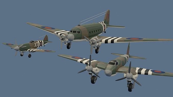 WW2 British Airplane Models