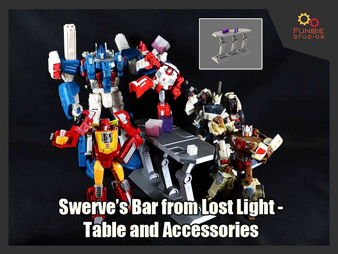 Swerve Bar on Lost Light Table and Accessories | 3D