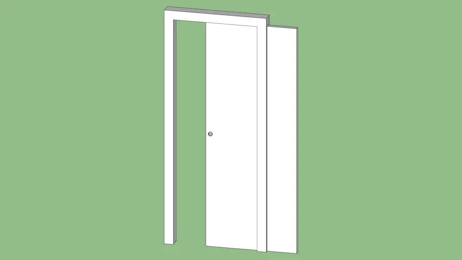 Puerta corredera una hoja de 90cm.