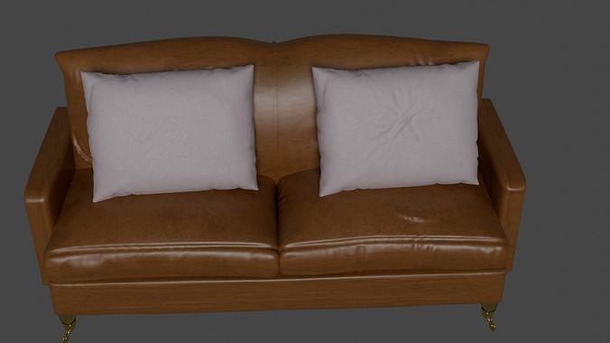A 3d couch with realism