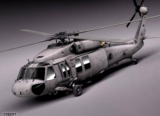 Sikorsky UH-60a Black Hawk3d model