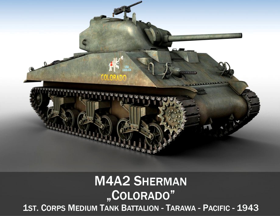 M4A2 Sherman - Colorado3d model