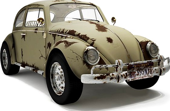 Volkswagen Bettle - Dirty3d model